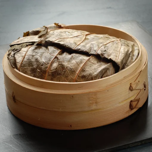2-Tier Bamboo Steamer With Lid 8" dia