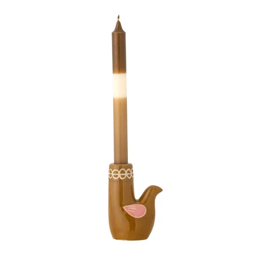 Trudy Brown Bird Candle Holder