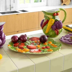 Vegetable Ceramic Platter, 37.5cm