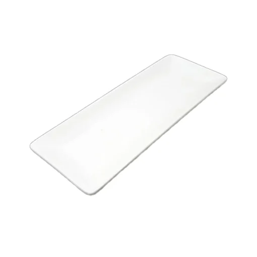 White Porcelain Rectangular Sushi Platter, 26cm