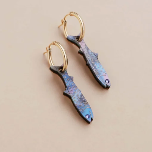 Wolf & Moon Anchovy Hoop Earrings