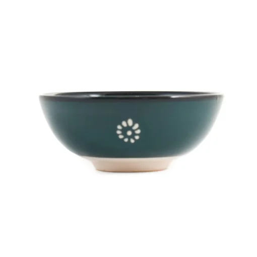 Yesil Ve Beyaz Boyali Sauce Dish, 12cm
